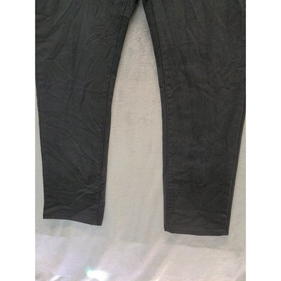 JEANETIX Men Jeans Mid Rise Straight Leg Solid Black Dark Wash W:38 L:32 - Picture 6 of 9